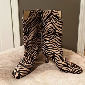 Tiger striped booties by Sam Edelman. Size 8.5